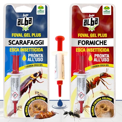 Albagarden - Gel Formiche + Gel Scarafaggi - Doppia Azione Insetticida-image