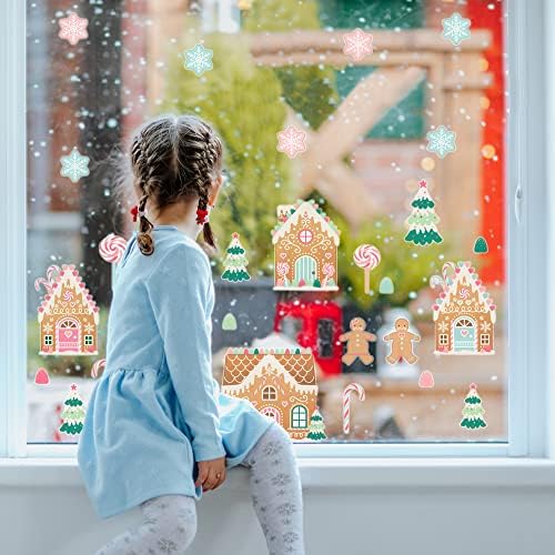 Stickerscape Christmas Window Stickers (Winter Trees) | Christmas Window Decorations to Create a Winter Themed Display | Reusable, Re-positionable and Cleanly Removable