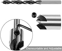 Vista 2 de Drill Bit 8Pcs Flute Countersink Drills Bit HSS Drills Bit Reamer Set For Woodworking Chamfer 3-10mm