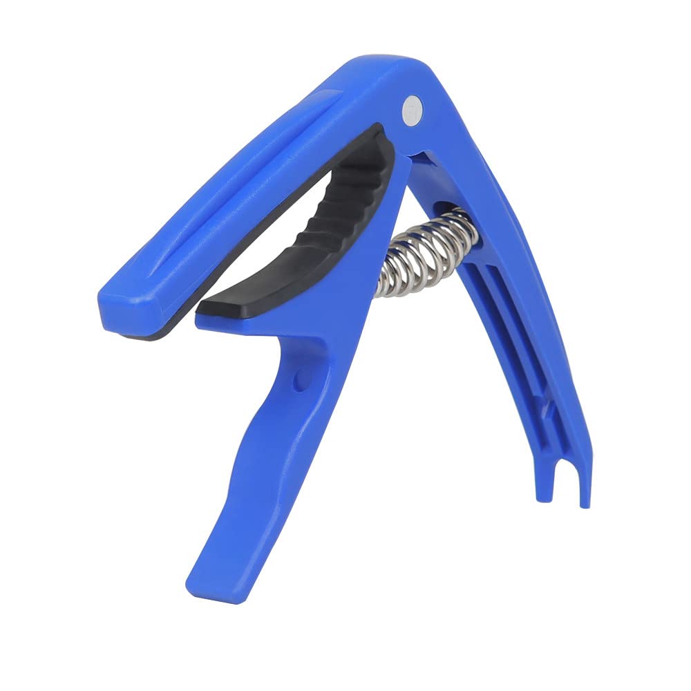 BATLAM Accessori universali per Chitarra capotasto, Chiave a Morsetto a Cambio rapido Morsetto per accordatura capotasto per Chitarra Classica Acustica, Blu (Blu)