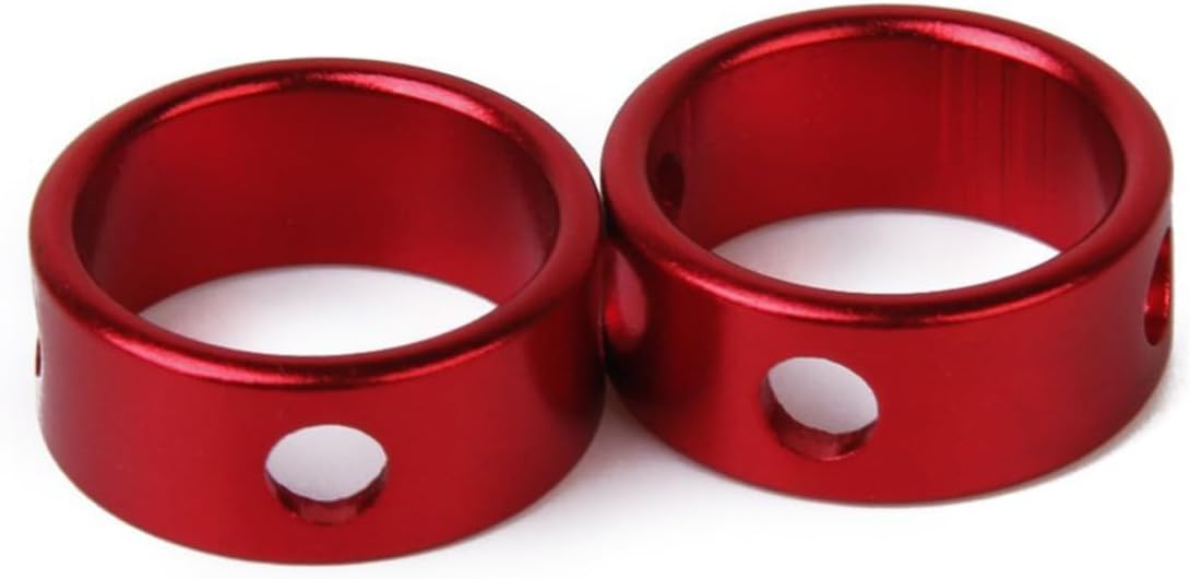 10pcs Hole Aluminium Cord Rope Fastener for Camping Hiking Red