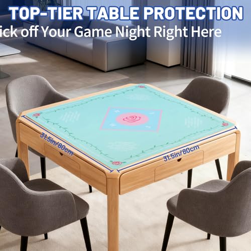 Linoows Mahjong Mat with Noise Reduction 31.5x31.5 Inch - image 2