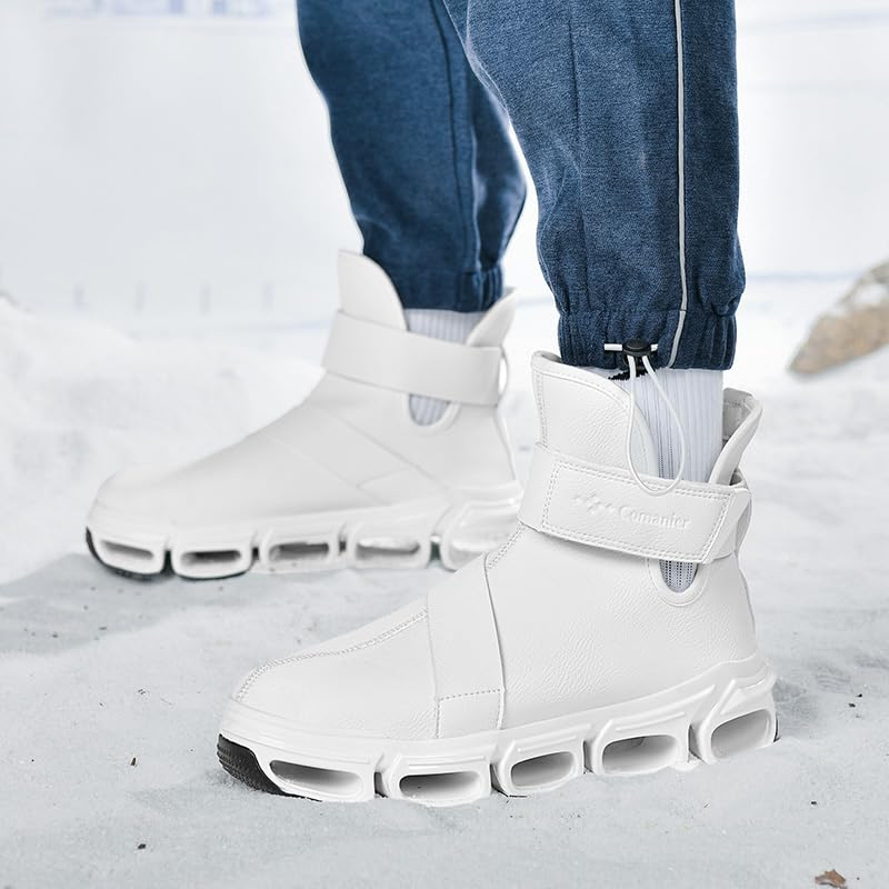 Image of Mens Chelsea Boots Casual For Men Blade Sneakers Sport Fashion High Top Men's Brown Black Size Boot Shoes Man Shoe