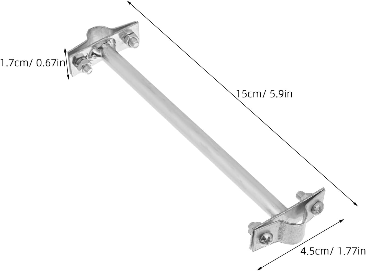 8pcs Weatherproof Conductivity Support Bracket Electrical Rod Mount Clips for Outdoor Wiring Protection and Wall Installation