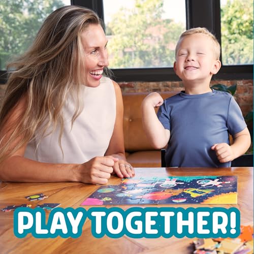 Chuckle & Roar 4 Pack Space, Ocean, Safari, Map Learning Puzzle for Kids | Multipack Puzzle, Grow With You Learning, Educational, Fine Motor Skills, Giftable miniatura 4