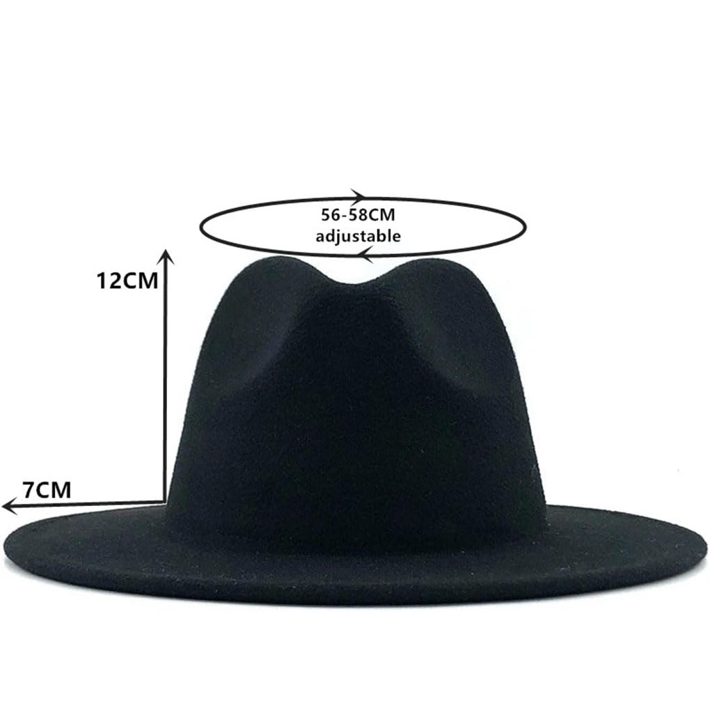 Cappello di lana Jazz Fedora Cappelli Casual Uomo Donna Pelle Perla Nastro Cappello di Feltro Panama Trilby Cappello Formale Festa