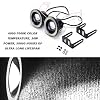 Angel Eye Fog Lights LED Halo Ring DRL Headlights, Super Bright Fog Lamp with Round COB Aperture, 12V 10W Daytime Running Projector Light Bulb Fits Car Truck Moto SUV (White)