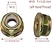 Milikaco 3 PCS M10x1.25 Left Hand Thread Collar Nut Replacement for Universal Pivotrim String Trimmer Brush Cutter Gear Head Blade Case Accessories