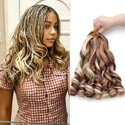 French Curl Braiding Hair 12 Inch 8 Packs P27/30/613