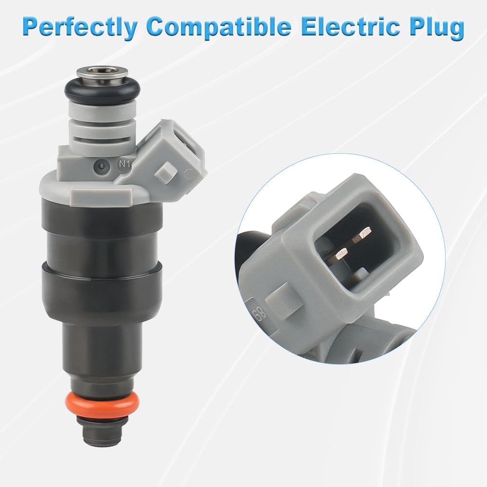 JDMON Fuel Injectors Replacement for Dodge Ram 1500 2500 3500 Dakota1996-1999 Jeep Grand Cherokee B1500 B2500 B3500 1996-1998 FJ682 53030778 5.2L 5.9L