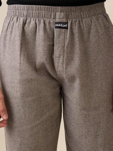 Nick&Jess mens 100% Cotton Hounslow Blackish Brown Pajama4