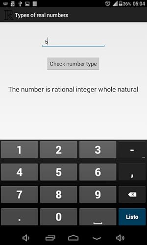 Types of real numbers