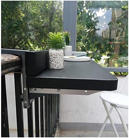 Amazon.com: Balcony Railings Hanging Folding Table Dining Table Leisure ...