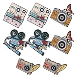 Brillance et qualité durables : conçues pour durer avec un décor en métal fin pour appareil photo, ces broches commémoratives conservent leur aspect, convenant à un usage quotidien comme ornement photographique, accessoire pour maquettes d’appareils photo ou pour conserver les photos et embellissements