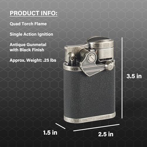 Encendedor Quad Llama Butano Visol Reutilizable miniatura 3