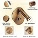 Wall Mount Reading Light for Bed, Backlight Night Wall Lamp, Hardwired Sconce with Switch, Adjustable Wall Sconce Surface Mount Book Reading Lamp,LED Wall Lighting for Bedroom Bedside Lamps (Bronze)