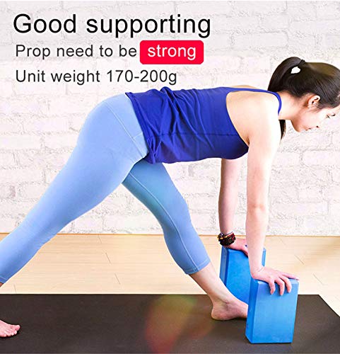 BABYONLINE D.R.E.S.S. Yoga Blocks Foam Balance Aid 2 PC EVA Strength Flexibility Fitness Exercise Pilates Yoga Brick,Purple - Thumbnail 5