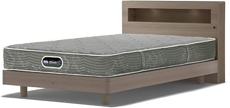 Amazon シモンズ Simmons 正規品 ベッド ダブル Beautyrest Selection ボックス ステーションタイプ フレーム グレージュ色 マットレスamazon限定カラー 6 5インチポケットコイル Ab553 フレーム マットレスセット オンライン通販