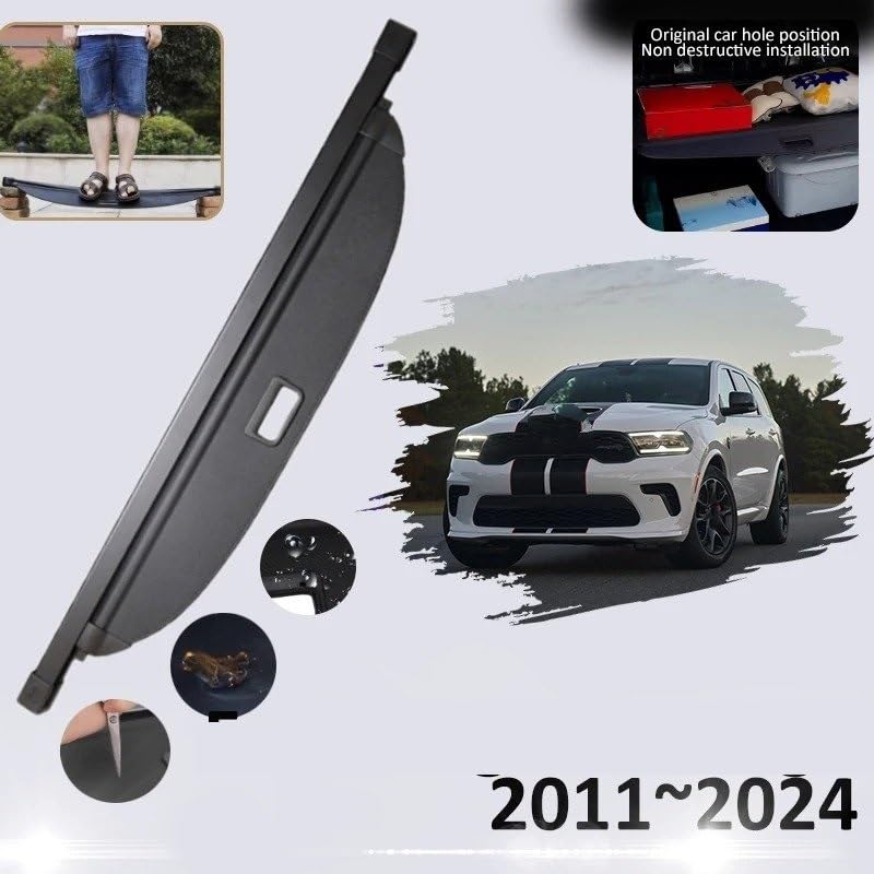 Couverture de coffre Dodge Durango en toile robuste de qualité supérieure pour modèle 3 rangées