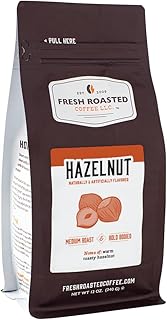 Fresh Roasted Coffee, Hazelnut Flavored Coffee, 12 oz, Medium Roast, Kosher, Ground