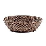 QUALITÄT: Der Premium Aufbewahrungskorb ist aus hochwertigem Rattan und wirkt als Brotkorb, Utensilienbehälter, Stauraum für Küchenbedarf oder Bade-Accessoires edel und elegant.