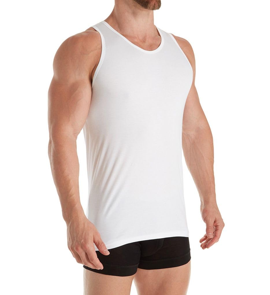 Zimmerli Tank Top Pure Comfort - Tanktop Herren - aus Pima-Baumwolle - Pflegeleicht & Edel - Schwarz oder Weiß - für Pures Wohlgefühl - Qualität aus der Schweiz - Größe S-XXL