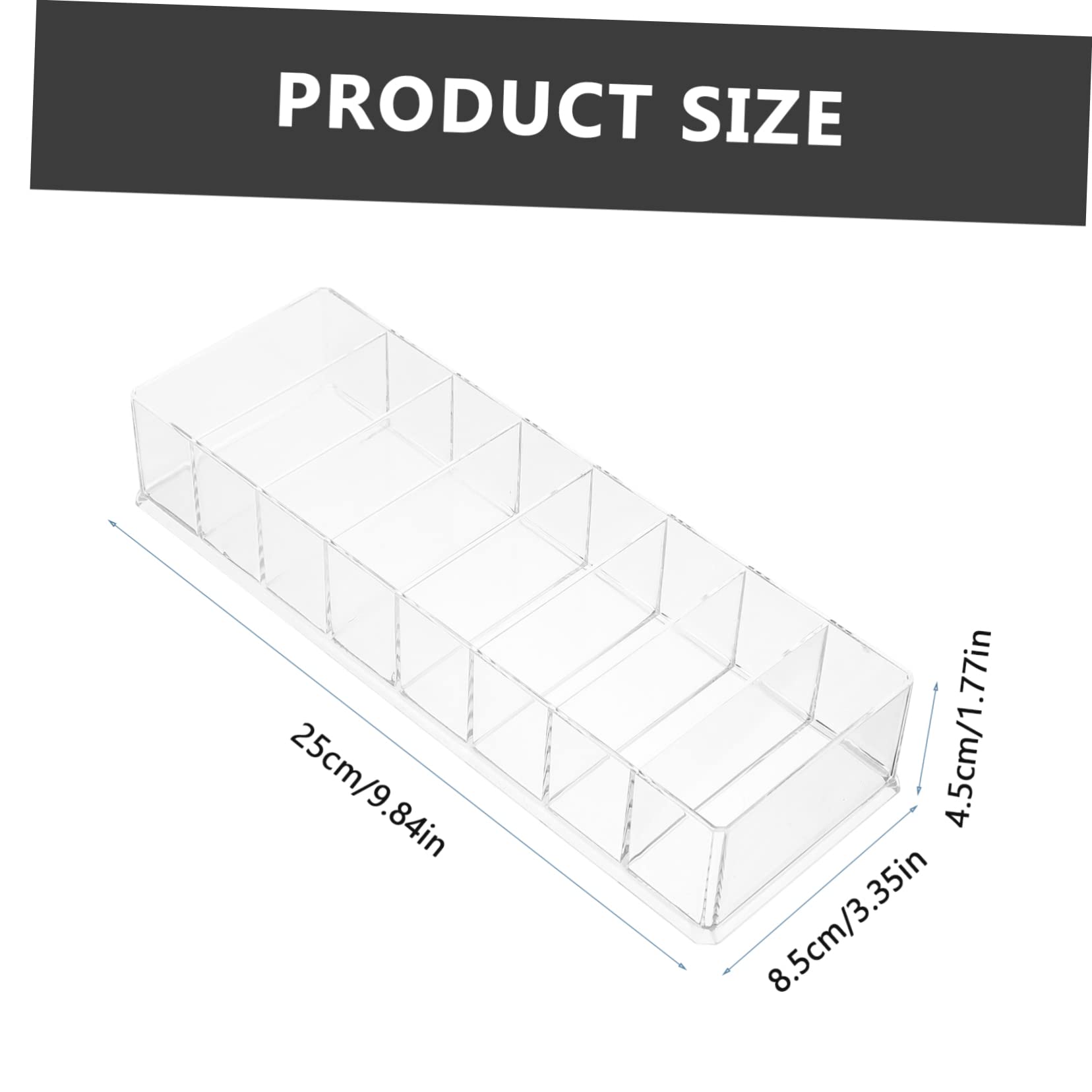 Transparent Tea Organizer Multi Function Desktop Tea Bag and Coffee Storage Box with Compartments Elegant Design for Home Office Kitchen and Bedroom Use