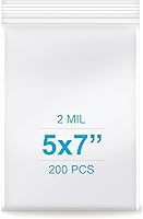 Vista 9 de 4 x 6 pulgadas, 200 bolsas de plástico transparente de 2 mil con cierre de cierre resellable para fotos, joyas, panadería, golosinas, viajes