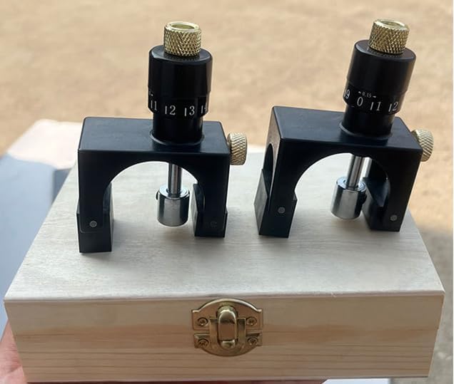 2PCS Planer Blade Setter, Magnetic Planer Blade Setting Jig Gauge Setter Jointer, Magnetic Planer Jointer Knife Blade Setter Jig Gauge with 22 mm Height Adjustment/75 mm-125 mm Cutter Diameter