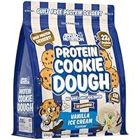 Applied Nutrition Protein Cookie Dough 1kg – High Protein Snack, Over 22g of Protein Per Serving, Ready-to-Eat– Low Calorie, Healthy Treat (1kg – 25 Servings) (Vanilla Ice Cream)