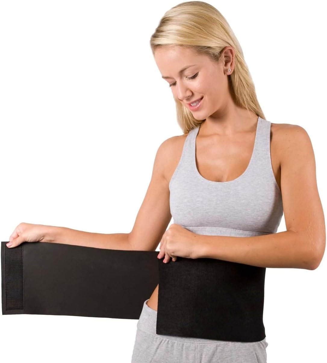 Macco Tummytrimmer Unisex Sauna Waist Tummy Trimmer Belt for Ab Training and Toning, Black Neoprene 10" - One Size fits Most - Image 3