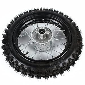 12&Quot; Rear Tire Wheel Rim Tube, 80/100-12 Rear Tire And Rim Inner Tube W/Sprocket And Brake Disc Rotor For Ssr Pit Bike Dirt Bike 50/70/90/110/125/140Cc (Us Stock) 6 512aw0jjfjl. sl500 . ss300