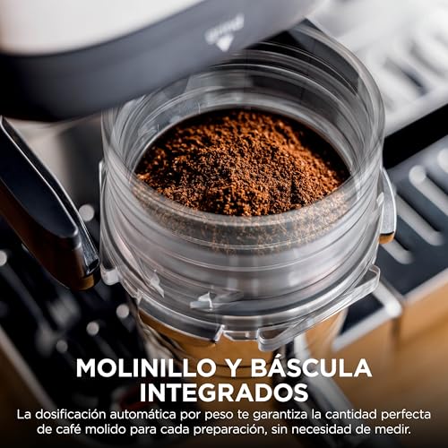 Molinillo y espumador con 25 ajustes en cafetera Ninja Luxe Premier 4