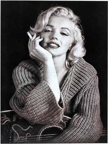 KUSTOM ART Hollywood Marilyn Monroe Poster mural décoratif sur papier couché 40 x 30 cm sans cadre