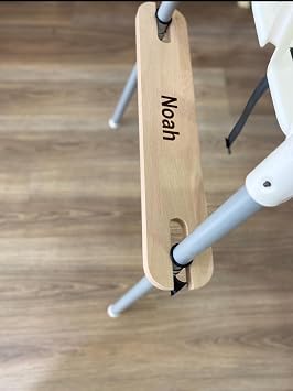 Kişiselleştirilebilen Ergonomik-Yükseklik Ayarlanabilen- Masif Ağaçtan Üretilmiş Kayma Önleyici Conta Mama Sandalyesi Ayak Desteği