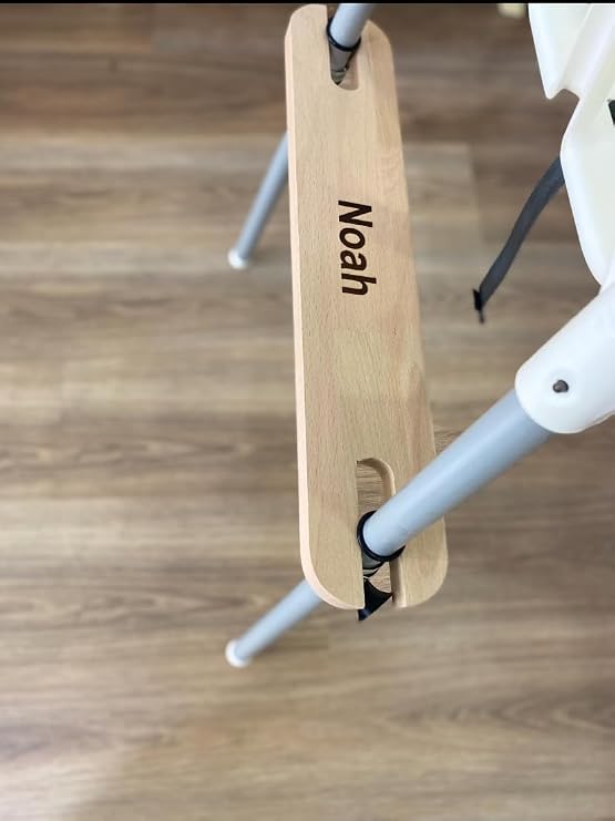 Kişiselleştirilebilen Ergonomik-Yükseklik Ayarlanabilen- Masif Ağaçtan Üretilmiş Kayma Önleyici Conta Mama Sandalyesi Ayak Desteği