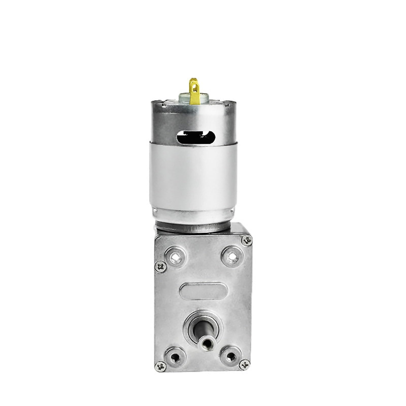 ZIDRMTKVK 4632 Double Output Shaft DC Worm Gear Motor 12V Micro 385 high Torque with self-Locking(Single threaded shaft)