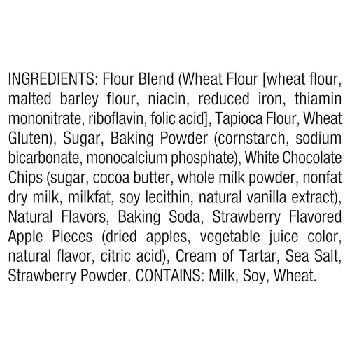 Bob’s Red Mill White Chocolate & Strawberry Pancake/Waffle Mix, 20 Ounce (Pack of 1) – Just Add Water, Makes 32-40 Pancakes per Bag