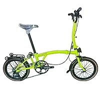 Amazon | 16インチ折りたたみ自転車9段Shimano変速横ハンドル/M