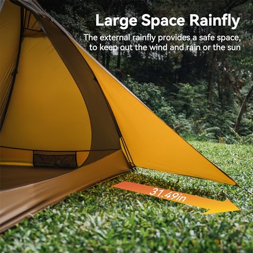 Carpa para camping para 2 personas, tipo domo, ligera y resistente miniatura 5