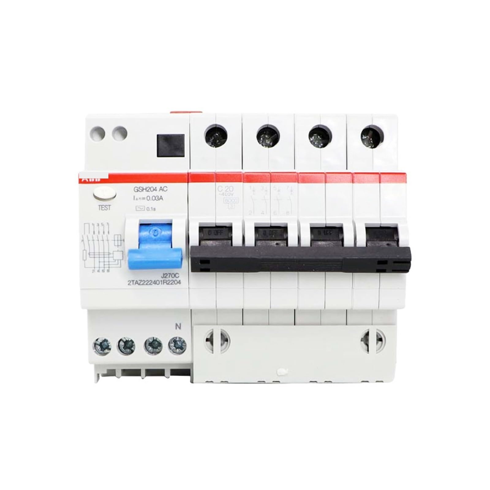 Disjoncteur différentiel GSH204 AC-D16/0.03 idéal pour sécuriser pompe à chaleur et moteurs