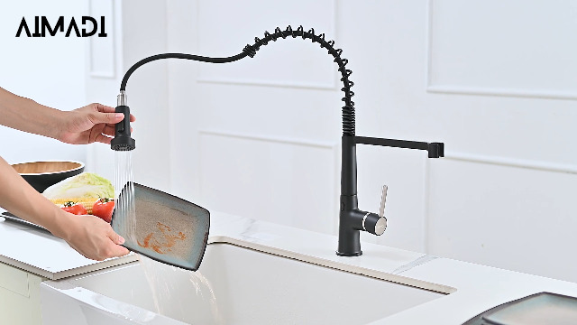AIMADI Touchless Kitchen Faucet with Pull Down Sprayer,Matte Black