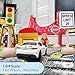 Attatoy Kids Wooden Street Signs Playset (14-Piece Set), Wood Traffic Signs Perfect for Car & Train Set
