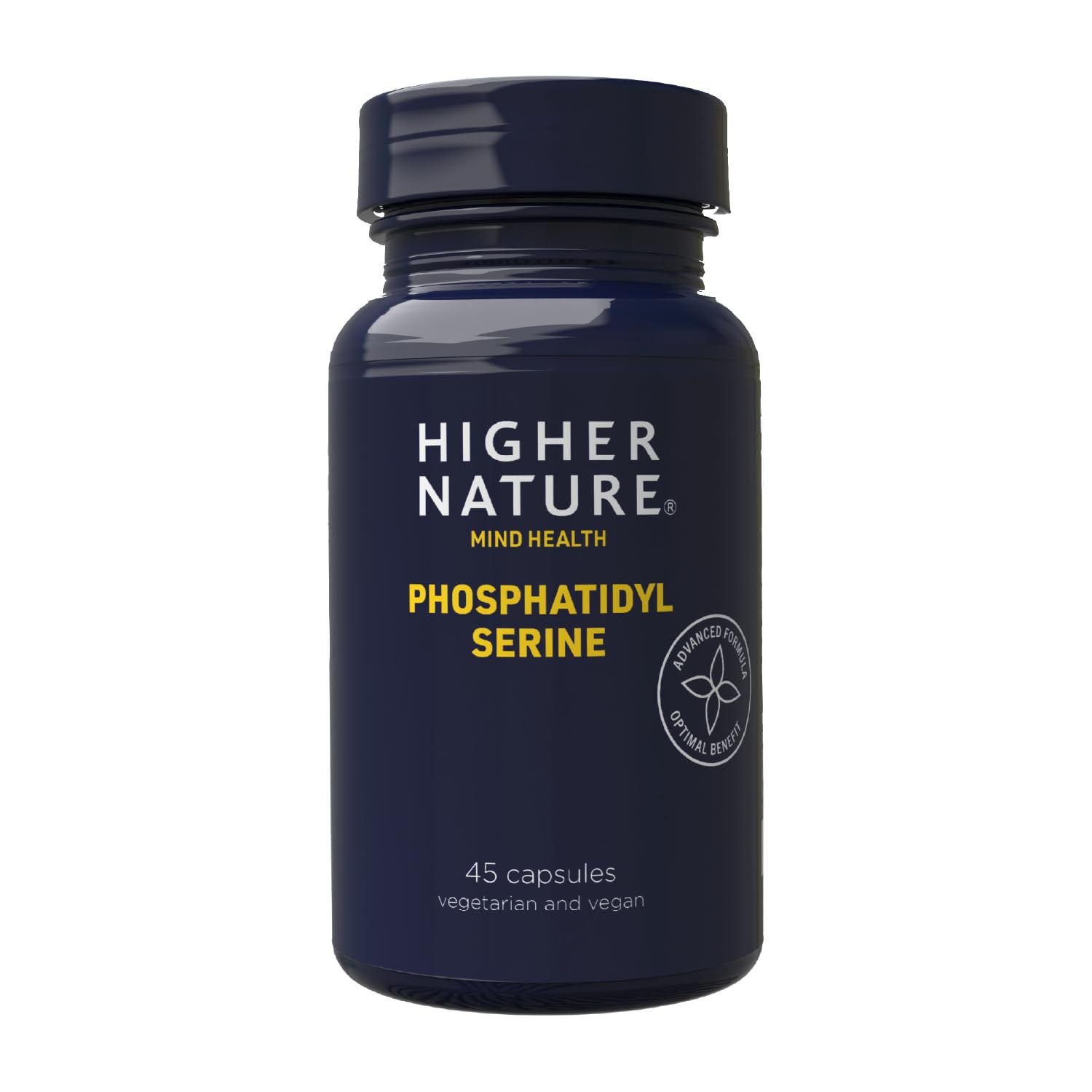 Higher Nature - Phosphatidyl Serine - for Supporting Brain Health - Phosphatidyl Choline Complex Supplement - Brain Supplement - Vegetarian & Vegan - 45 Capsules
