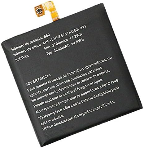 Civhomy Replacement S60 3.85V 3700mAh Battery APP-12F-F57571-CGX-111 for Caterpillar CAT S60 MobilePhone