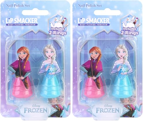 Lip Smacker Frozen Coffret 2 Vernis à Ongles Elsa & Anna (Lot de 2)
