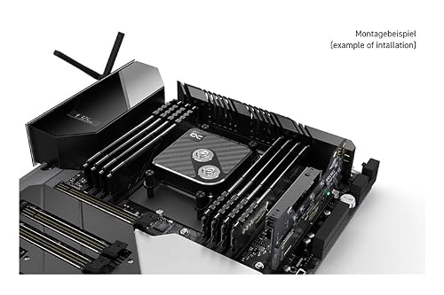 Alphacool Core 1 Carbon Refroidisseur d'eau pour processeur, eau, cuivre, laiton, carbone, 72 x 72 x 26,50 mm (L x l x H)