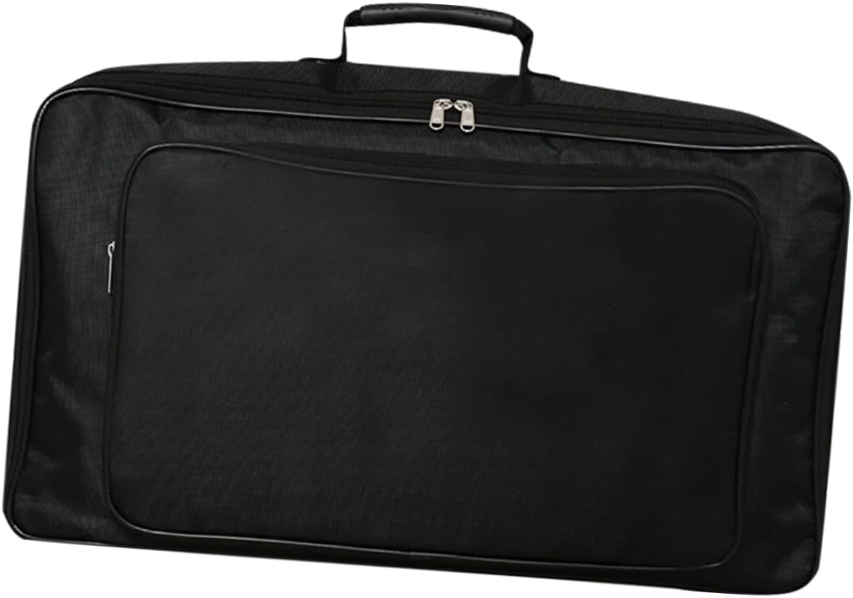 Portable Oxford Cloth Audio Effector Bag Waterproof Design Large Storage Case for Guitar Pedals and Accessories for Musicians and Performers Black