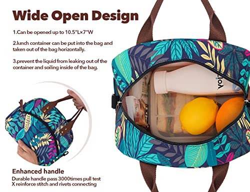 Kasibon Lunch Bag For Women Men Insulated Lunch Box Reusable Leakproof Soft Cooler Cooling Tote For Work Picnic Beach, Freezable Lunch Bag With Adjustable Shoulder Strap #TOP4