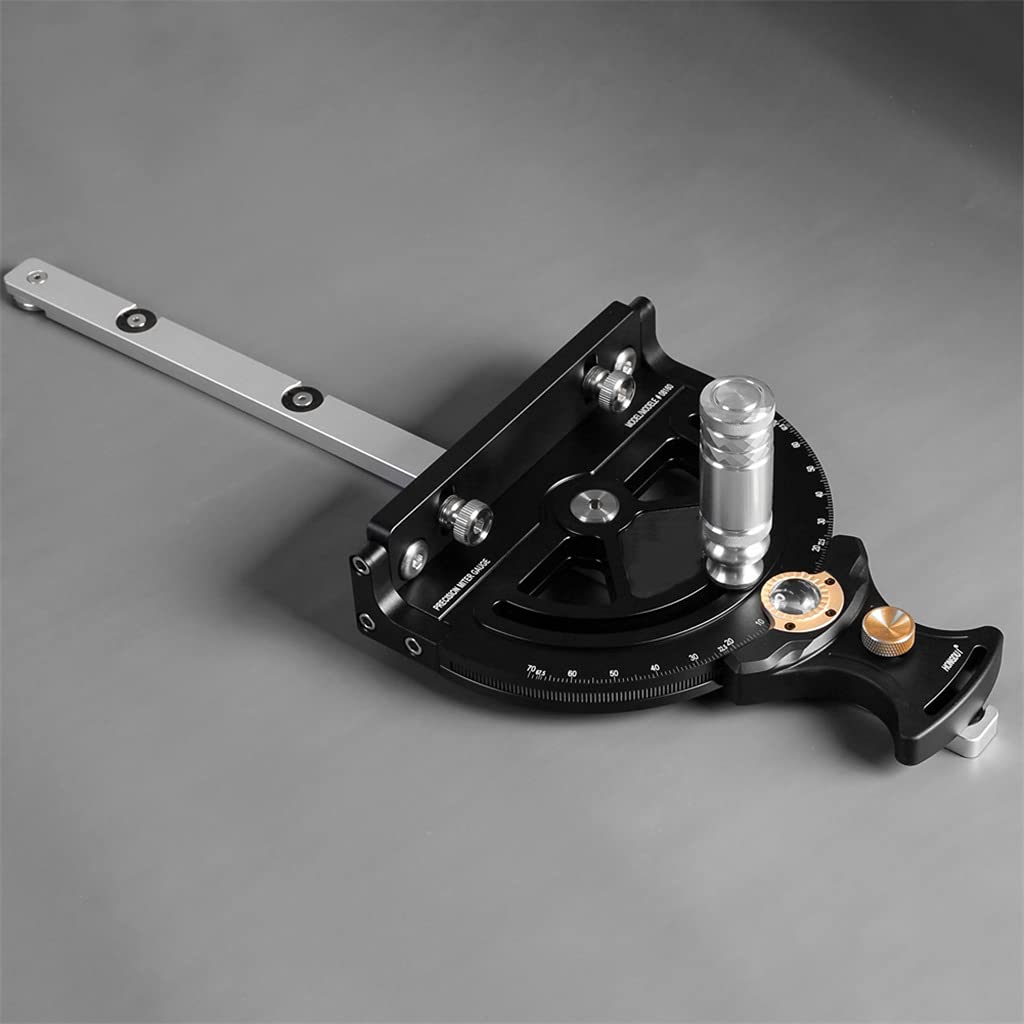 Misuratore Di Mitra Per Sega Da Banco - Regolabile, Con Guida E Supporto Per Lavorazione Legno - Foto 2